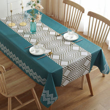 Load image into Gallery viewer, PVC Rectangular Tablecloth Printed Tablecloth Simple Dining Table Tablecloth