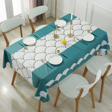 Load image into Gallery viewer, PVC Rectangular Tablecloth Printed Tablecloth Simple Dining Table Tablecloth