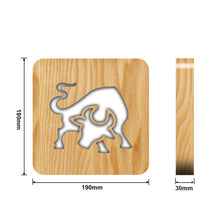 Load image into Gallery viewer, Bullfight Wooden Table Lamp Bedroom Light Home Decoration