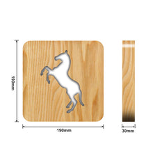 Load image into Gallery viewer, Animal Horse Modeling Wooden Table Lamp Creative Daily Decoration Small Night Lamp