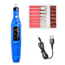 Load image into Gallery viewer, Manicure Implement Nail Mini Electric Nail Polisher Pen Type Electric Nail Grinder Exfoliating