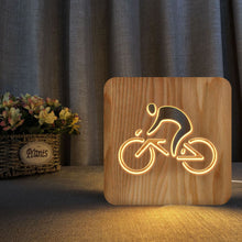 Load image into Gallery viewer, Cycling Sports Small Night Lamp 3D Small Night Lamp Holiday Gift Light