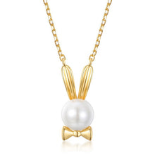 Load image into Gallery viewer, Women's Necklace Rabbit Sterling Silver S925 Silver Plated Shell Choker Gift for Girls