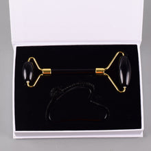 Load image into Gallery viewer, Pink Crystal Massage Roller Scraping Plate Set Eye Massage Stick Jade Roller Massager