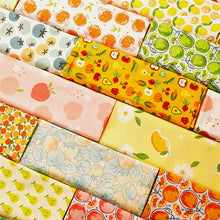 Load image into Gallery viewer, 160x50cm Cotton Chino Fruit Pineapple Strawberry Peach Dress Cloth, Bed Sheet Tablecloth Handmade Shell Fabric