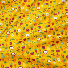 Load image into Gallery viewer, 160x50cm Cotton Chino Fruit Pineapple Strawberry Peach Dress Cloth, Bed Sheet Tablecloth Handmade Shell Fabric