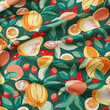 Load image into Gallery viewer, 160x50cm Cotton Chino Fruit Pineapple Strawberry Peach Dress Cloth, Bed Sheet Tablecloth Handmade Shell Fabric