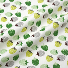 Load image into Gallery viewer, 160x50cm Cotton Chino Fruit Pineapple Strawberry Peach Dress Cloth, Bed Sheet Tablecloth Handmade Shell Fabric