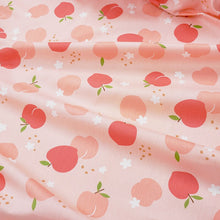 Load image into Gallery viewer, 160x50cm Cotton Chino Fruit Pineapple Strawberry Peach Dress Cloth, Bed Sheet Tablecloth Handmade Shell Fabric