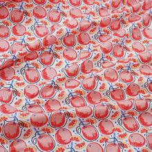 Load image into Gallery viewer, 160x50cm Cotton Chino Fruit Pineapple Strawberry Peach Dress Cloth, Bed Sheet Tablecloth Handmade Shell Fabric