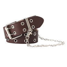 Load image into Gallery viewer, Belt Women's Fashion Eyelet Chain Decoration Belt Ins Style Belt Waist Belt Belt