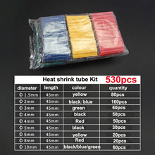 Load image into Gallery viewer, 164-800pcs Heat Shrink Tubing Thermoresistant Tube Heat Shrink Wrapping Kit Electrical Connection Wire Cable Insulation Sleeving