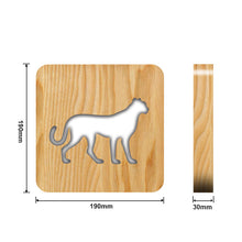 Load image into Gallery viewer, Animal Leopard Creative Wooden Lamp Children's Room Ambience Light Home Decorative Lamp