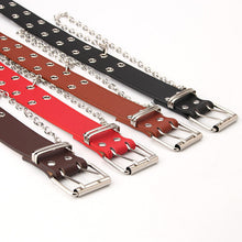 Load image into Gallery viewer, Belt Women's Fashion Eyelet Chain Decoration Belt Ins Style Belt Waist Belt Belt