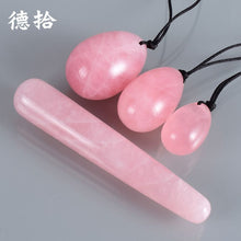 Load image into Gallery viewer, Egg-Shaped Craft Postpartum Exercise Training Ball Massage Stick Jade Powder Crystal Egg Vulva Egg