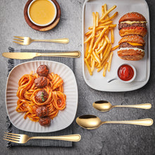 Load image into Gallery viewer, Tableware Set Five-Piece Set Creative Western Food Steak Knife, Fork and Spoon Gold Stainless Steel Knife and Forks