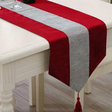 Load image into Gallery viewer, Red 32*180Cm Christmas Party Table Runner Rectangle Tablecloth Dining Tea Home Decor 1Pc Zf0067