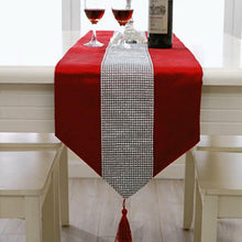 Load image into Gallery viewer, Red 32*180Cm Christmas Party Table Runner Rectangle Tablecloth Dining Tea Home Decor 1Pc Zf0067