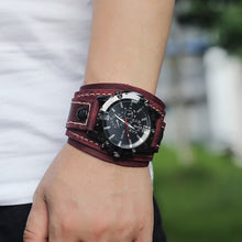 Load image into Gallery viewer, Ornament Vintage Handmade Stitching Watch European and American Men's Leather Bracelet
