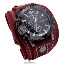 Load image into Gallery viewer, Ornament Vintage Handmade Stitching Watch European and American Men's Leather Bracelet
