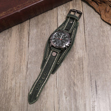 Load image into Gallery viewer, Ornament Vintage Handmade Stitching Watch European and American Men's Leather Bracelet
