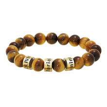 Load image into Gallery viewer, Ornament Letter Beaded Bracelet Men's Large Number of Spot Lovers Tiger-Eye Bracelet