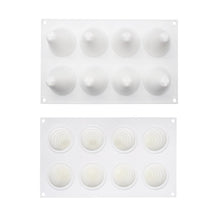 Load image into Gallery viewer, 8-Piece Christmas Tree Silicone Mold Conical Baking Mold Candle Handmade Soap Mold Baking