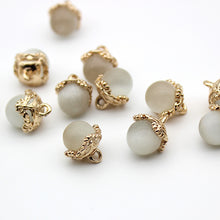 Load image into Gallery viewer, 5pcs/Set Clothing Decorative Buttons Metal Cufflink Square round Pearlescent Sweater Button