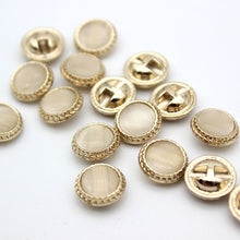 Load image into Gallery viewer, 5pcs/Set Clothing Decorative Buttons Metal Cufflink Square round Pearlescent Sweater Button