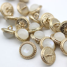 Load image into Gallery viewer, 5pcs/Set Clothing Decorative Buttons Metal Cufflink Square round Pearlescent Sweater Button