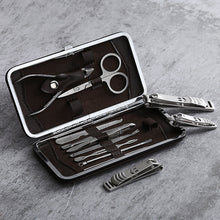 Load image into Gallery viewer, Stainless Steel Nail Clippers Set 12 Pieces Nail Scissor Set Manicure Manicure Implement Nail Clippers