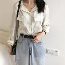 Load image into Gallery viewer, Belt Versatile High Quality Casual Belt Women's Leather Two-Layer Belt Slim Waist Belt