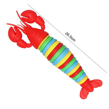 Load image into Gallery viewer, 18CM 14CM Colorful Fidget Toy Slug Articulated Flexible 3D Slug Lobster Shark Fidget Toy Relief Anti-Anxiety Sensory Kids Toys