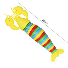 Load image into Gallery viewer, 18CM 14CM Colorful Fidget Toy Slug Articulated Flexible 3D Slug Lobster Shark Fidget Toy Relief Anti-Anxiety Sensory Kids Toys