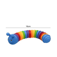 Load image into Gallery viewer, 18CM 14CM Colorful Fidget Toy Slug Articulated Flexible 3D Slug Lobster Shark Fidget Toy Relief Anti-Anxiety Sensory Kids Toys