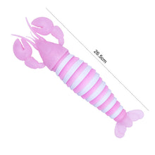 Load image into Gallery viewer, 18CM 14CM Colorful Fidget Toy Slug Articulated Flexible 3D Slug Lobster Shark Fidget Toy Relief Anti-Anxiety Sensory Kids Toys