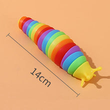 Load image into Gallery viewer, 18CM 14CM Colorful Fidget Toy Slug Articulated Flexible 3D Slug Lobster Shark Fidget Toy Relief Anti-Anxiety Sensory Kids Toys