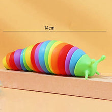 Load image into Gallery viewer, 18CM 14CM Colorful Fidget Toy Slug Articulated Flexible 3D Slug Lobster Shark Fidget Toy Relief Anti-Anxiety Sensory Kids Toys