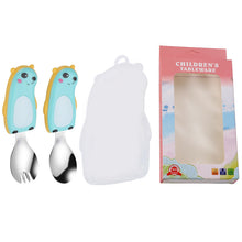 Load image into Gallery viewer, Set Cartoon Baby Spork Infant Creative Solid Food Tools Feeding Tableware
