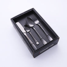 Load image into Gallery viewer, Stainless Steel 24-Piece Set Western Dinner Set Gift Box Steak Knife and Fork Spoon