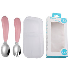 Load image into Gallery viewer, Portable Tableware Cartoon Creative Baby Tableware Customized Gift Children's Tableware Set