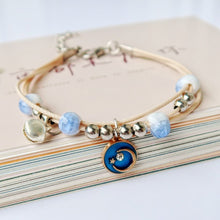 Load image into Gallery viewer, Glass Dried Flower Plant Bracelet Korean Simple Personalized Hipster Cherry Blossom Student Gift Ceramic Ornament