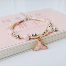 Load image into Gallery viewer, Glass Dried Flower Plant Bracelet Korean Simple Personalized Hipster Cherry Blossom Student Gift Ceramic Ornament