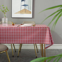 Load image into Gallery viewer, Tablecloth Waterproof Oil-Proof Simple Solid Color PVC Table Cloth