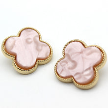 Load image into Gallery viewer, 5pcs/set Metal Button Rectangular Feel Button Point Oil Pearl Imitation Shell Coat Clip Clothing Decorative Button