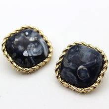 Load image into Gallery viewer, 5pcs/set Metal Button Rectangular Feel Button Point Oil Pearl Imitation Shell Coat Clip Clothing Decorative Button