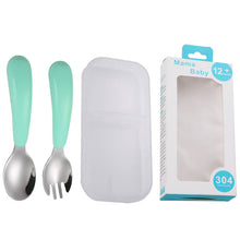Load image into Gallery viewer, Portable Tableware Cartoon Creative Baby Tableware Customized Gift Children's Tableware Set