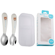Load image into Gallery viewer, Portable Tableware Cartoon Creative Baby Tableware Customized Gift Children's Tableware Set