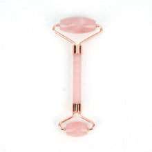 Load image into Gallery viewer, Jade Roller Face Massage Stick Quantity Discount Double-Headed Handheld Pink Crystal Roller