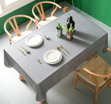 Load image into Gallery viewer, Tablecloth Waterproof Oil-Proof Simple Solid Color PVC Table Cloth
